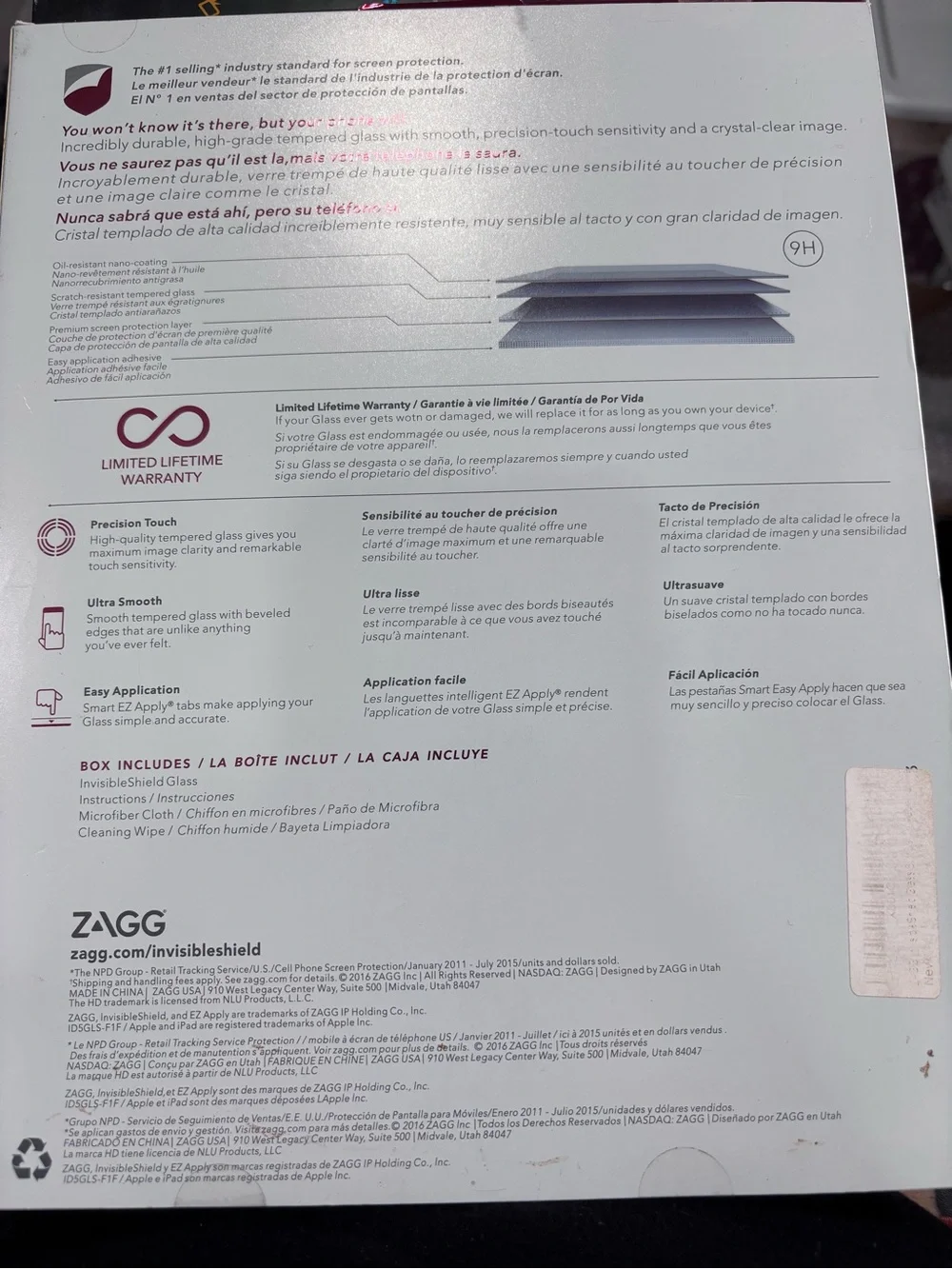 ZAGG InvisibleShield Glass Screen Protector for Apple iPad Air